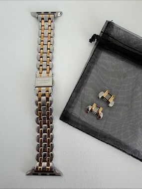 kate spade Two-Tone Gold and Silver Bracelet Apple Watch Band with Adapters